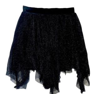 Disney D-Signed Girls' Black‎ Sparkly Tulle Tutu Skirt Sz M